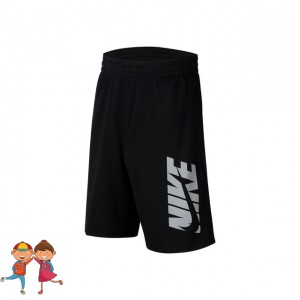 Nike - Dri-Fit Short Tenis Baieti (Copii) Negru/Alb