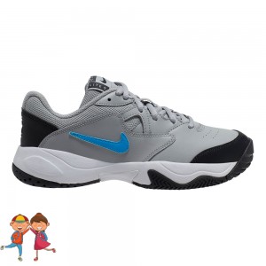 Nike Court Lite 2 Jr. All Court Incaltaminte Tenis Copii Gri Negru Albastru