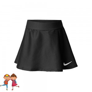 Nike Dri-Fit Victory Flouncy Fusta Tenis Fete (Copii) Negru, Alb