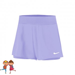 Nike Dri-Fit Victory Short Tenis Fete (Copii) Violet deschis, Alb