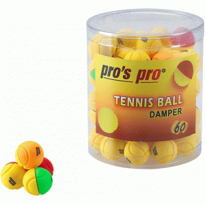 Pro's Pro Tennis Ball Damper Cutie 60 Buc. Antivibratoare Minge Tenis Galben, Multicolor  