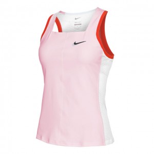 Nike N.Y. Court Dri-Fit Slam Top Tenis Femei Roz, Alb, Rosu