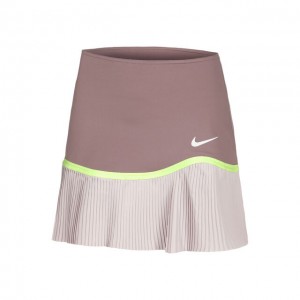 Nike A.O. 2024 Dri-Fit Advantage Pleated Rock Fusta Tenis Femei Violet flieder, Violet platinat, Verde deschis, Alb