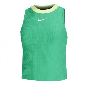 Nike A.O. 2024 Court Dri-Fit Slam Tank-Top Maieu Tenis Femei Verde, Verde deschis, Alb 
