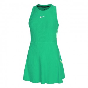 Nike A.O. 2024 Court Dri-Fit Slam Rochie Tenis Femei Verde, Galben, Alb  