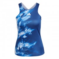 adidas Melbourne Y- Tank-Top Maieu Tenis Femei Bleumarin, Albastru, Alb