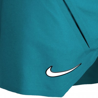 Nike N.Y. Dri-Fit Court Slam Short Tenis Barbati Verde petrol, Albastru turcoaz, Alb