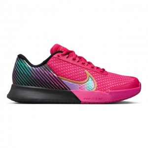 Nike Air Zoom Vapor Pro 2 Premium All Court Incaltaminte Tenis Femei Roz, Negru, Multicolor