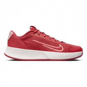 Nike Court Vapor Lite 2 Clay Incaltaminte Tenis Zgura Femei Rosu, Roz coral, Alb  
