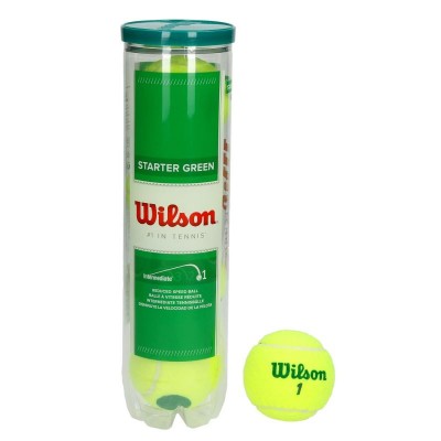 Wilson - Starter Play Green (Stagiu 1) Cutie 4 Buc. Mingi Tenis Copii